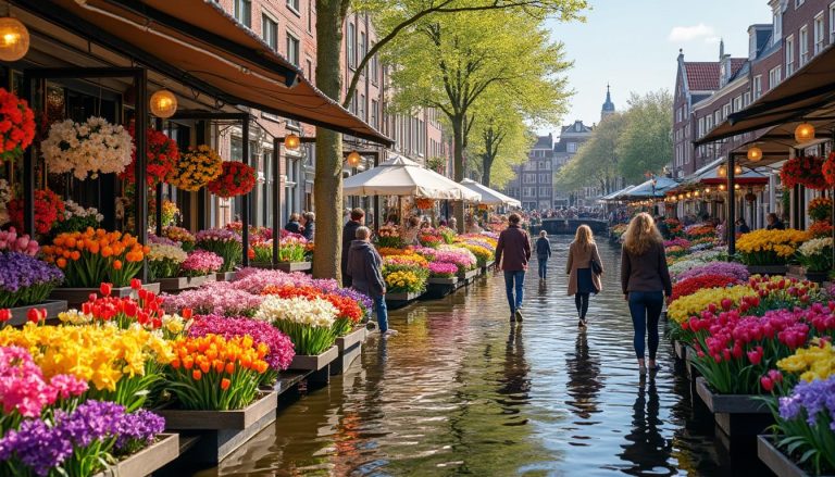 explorez le marché aux fleurs d'amsterdam, un paradis coloré en plein cœur de la ville, offrant une expérience unique entre fleurs, senteurs et ambiance authentique.