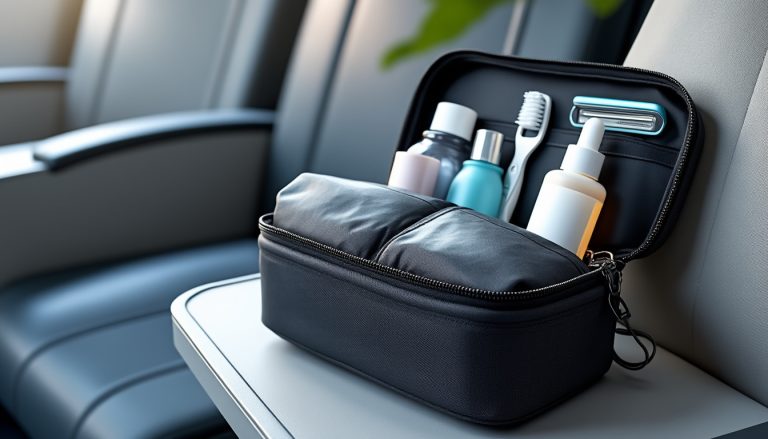 découvrez comment choisir la trousse de toilette parfaite pour voyager en avion, avec des conseils pratiques pour respecter les normes de sécurité et optimiser l'espace.