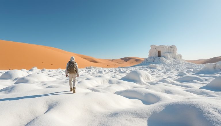 explorez le désert blanc en égypte, un paysage naturel exceptionnel où formations rocheuses uniques et étendues immaculées vous offrent une expérience inoubliable.