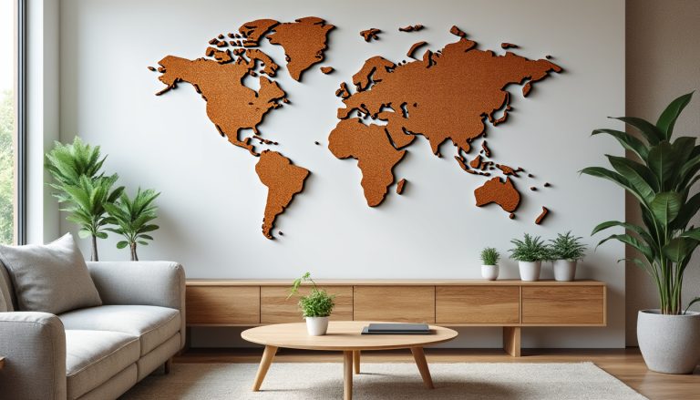 découvrez notre guide complet pour choisir et installer une carte du monde en liège, une décoration murale originale et pratique qui séduira les passionnés de voyage et de design.