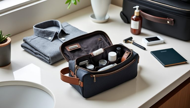 découvrez comment choisir la trousse de toilette de voyage idéale pour homme : taille, compartiments, matières et astuces pour voyager organisé.